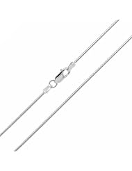 Bling Jewelry Sterling Silver 1mm Round Omega 0125 Guage Chain Necklace