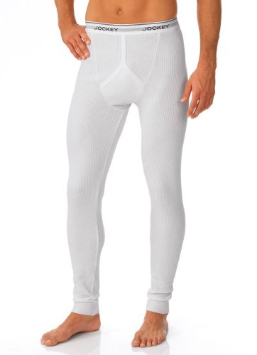 Tall Man Stretch Waffle Y-Front Long John, black, M