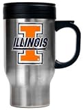 Illinois Fighting Illini Stainless Steel Travel Mug