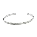 Eve's Addiction Sterling Silver Stackable Friendship Bracelet - Grandmother