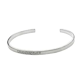 Sterling Silver Stackable Friendship Bracelet - Grandmother by 