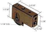 Patio Door Roller, 1-1/4 Steel Wheel, 11/16 Wide Housing for Fleetwood Doors