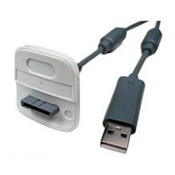 Xbox 360 Play and Charge Kit Cable (White)