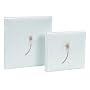 Photo Album Embroidery Flower White slip in 200 6 x 4