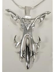 A Female Biker in Sterling Silver...Look Closely...Why Be Ordinary?