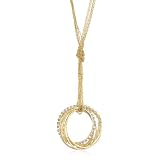 Morgan Ashleigh 40 Gold Multi-Ring Pendant Necklace