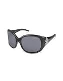 Roberto Cavalli Assarraco - Swarovski Crystal Logo Round Sunglasses black/smoke
