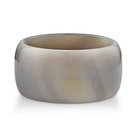 Grey Dyed Agate Bangle Bracelet by