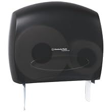 Kimberly-Clark Professional In-Sight 09507 Smoke Grey JRT Jr Escort Jumbo Roll Bath Tissue Dispenser with Stub Roll