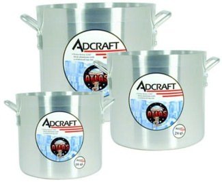 Adcraft 60 Qt Stock Pot--Aluminum (H3-SP60)