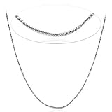 Sterling Silver Textured Snake Necklace 16