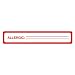 Tabbies 40561 Tabbies Medical Labels, ALLERGIC, 5 1/2 x 1, White, 175/RL