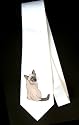 Party Decoration Necktie with siamese, kitten, cat, feline