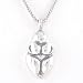 Venus of Willendorf Pendant in Sterling Silver on an 18" Popcorn Chain, #8121