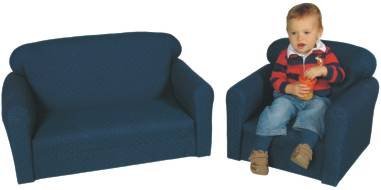 Childs Play CK444-T-S Blue Pin Dot Pattern Sofa