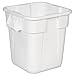 Rubbermaid Commercial Products BRUTE Square Bin Storage Container without Lid, 28-Gallon, White (FG352600WHT)