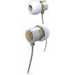 BLISS EARPHONES PLATINUM WOMENS CLOTH WHT GOLD