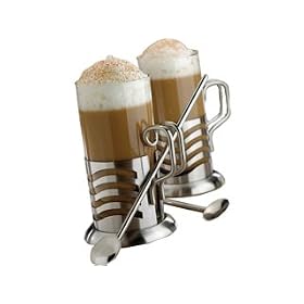 La Cafetiere 2 Wave Tall Latte Glass Giftset (Satin)