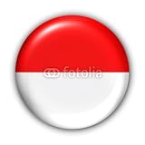 Wallmonkeys Peel and Stick Wall Decals - Indonesia Flag - 18H x 18W Removable Graphic