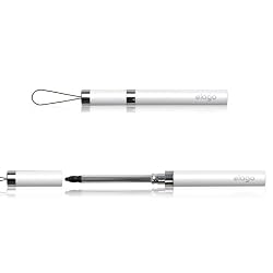 elago Retractable Stylus with Removable Strap for Resistive Touchscreen wireless phone (White)