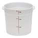 Round Storage Container 6 Quart White
