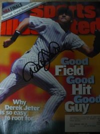 Jeter, Derek (New York Yankees) Autographed/Hand Signed Sports Illustrated Magazine (Issued 6/21/199