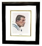 Johnny Unitas unsigned Baltimore Colts 11x14 Lithograph Custom Framed