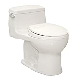 TOTO MS863113E-01 Eco Supreme Round One Piece Toilet with SoftClose Seat, Cotton White