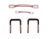 Rugged Ridge Satin Finish Jeep Accessories Windshield Accessories Jeep Wrangler 1987 to 1995 (YJ) Windshield Tie Down Kit w/ 3 Piece Footman Loop