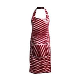 Retro Red Spotty Apron - Wipe-Clean