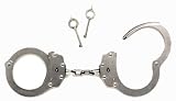 Peerless Chain Link Handcuff, Nickel Finish