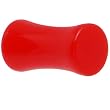 6 Gauge Red Acrylic Saddle Plug