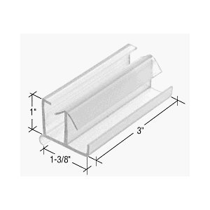 1-3/8 Wide Sliding Shower Door Bottom Guide