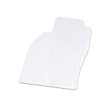 Coverking Custom Fit Floor Mats for Renault - Nibbed Vinyl, Clear by Coverking