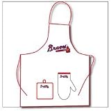 Atlanta Braves Tailgate Apron, Mitt, Pot Holder Set
