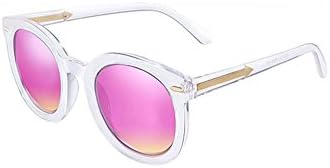Transparent frame arrow tide models round sunglasses retro sunglasses men and women color film