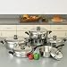 HealthSmart 10 Piece Element Cookware with Thermo Control Knobs