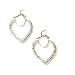 9Ct Gold Heart Earrings With 
