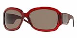 BURBERRY SUNGLASSES - BURBERRY 4035 3003/33 RED PLASTIC BROWN LENS SUNGLASSES