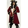 Mens Costume Medieval Renaissance Adult Pirate Captain Morgan Hook Deluxe High Quality Party Outfit