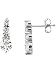 Platinum Pair Journey Diamond Earring
