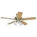 Hunter 22436 Sontera Three-Light 52-Inch Five-Blade Ceiling Fan, Bright Brass with Clear Globes