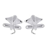 Stingray Sterling Silver Cufflinks by Cuff-Daddy