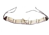 Hand Crafted 4strands of Hair Pipe Bone Choker Necklace Made of Buffalo Horns Bone