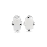 0.70 Carat Genuine Opal Sterling Silver Earrings