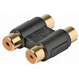 Dual RCA Extension Adapter - In Line Coupler