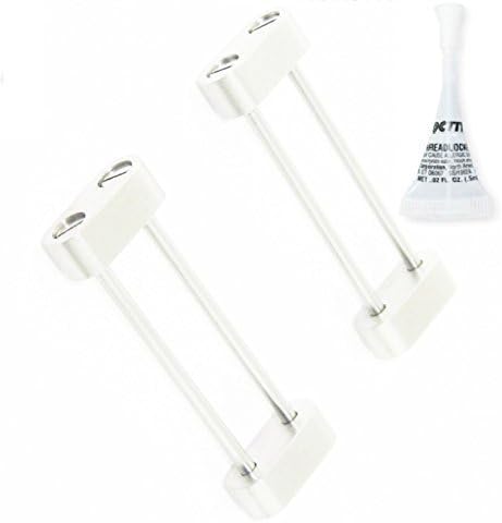 Replacement Aftermarket Adapter Lug SET for Suunto Core Band - Silver &amp; Loctite Blue 242