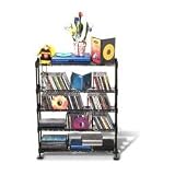  : Atlantic 3010 5-Tier Adjustable Multi-Media Shelving (Black Steel)