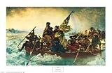 Washington Crossing the Delaware - Artist: Emanuel Leutze - Art Print Poster Size: 34.00 by 22.50 inches