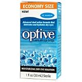 Refresh Optive Lubricant Eye Drops, Economy Size 1 fl oz (30 ml)